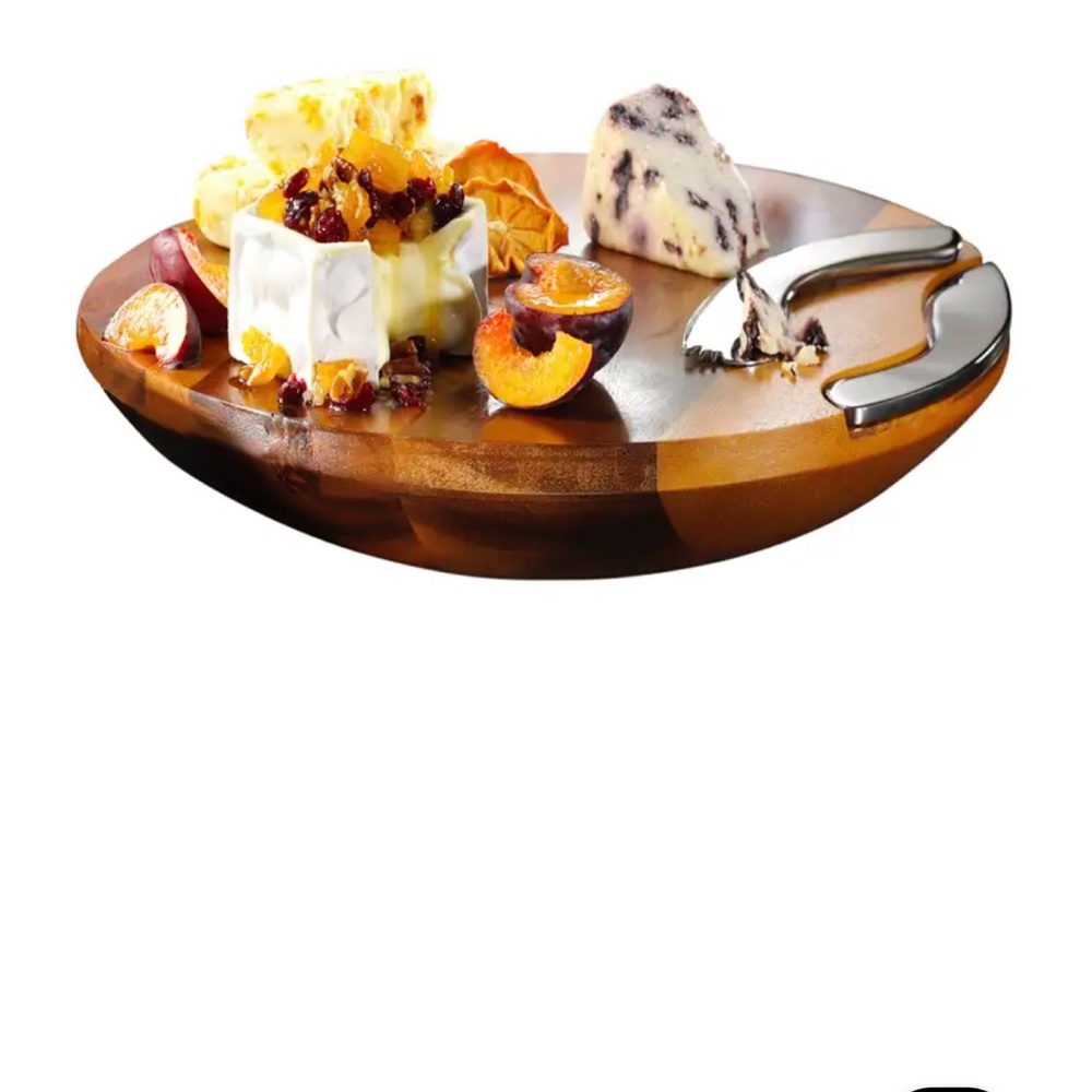 Nambe cheese try w/ cultlery - Picture 3 of 3